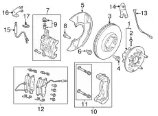 Тормозные колодки дисковые FORD CK4Z-2001-B