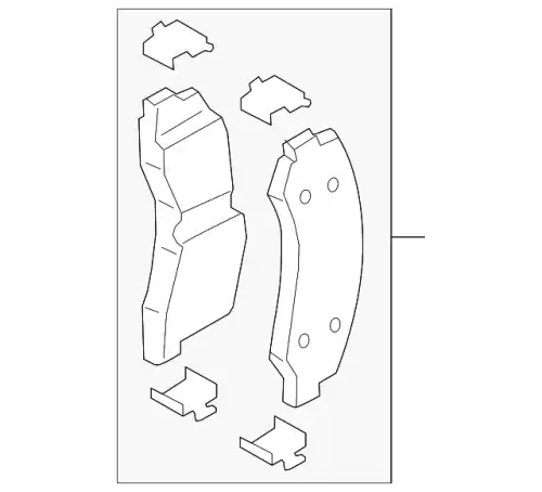 Тормозные колодки дисковые FORD JL3Z-2001-B
