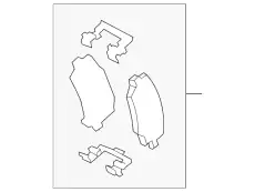 Тормозные колодки дисковые FORD KR3Z-2001-C