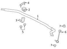 Тяга стабилизатора FORD ML3Z-5K484-A