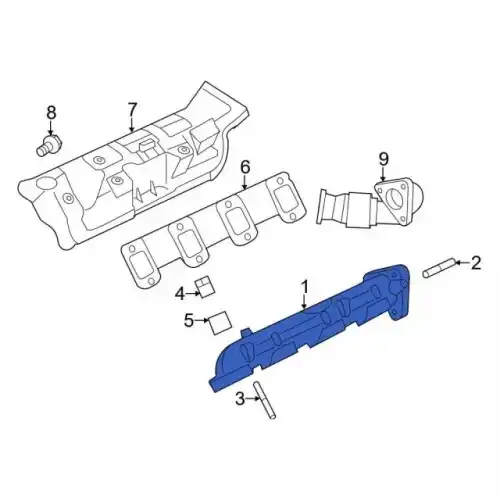 Коллектор выпускной FORD LC3Z9431A