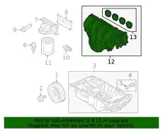 MANIFOLD ASY - INLET LX6Z9424A FORD