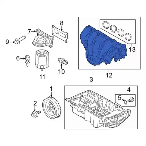 MANIFOLD ASY - INLET LX6Z9424A FORD