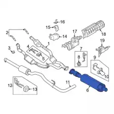 MUFFLER ASY - REAR LK4Z5230B FORD