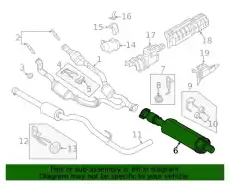 MUFFLER ASY - REAR LK4Z5230B FORD