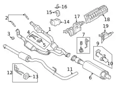 MUFFLER ASY - REAR LK4Z5230B FORD