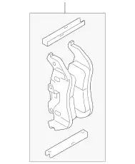 Тормозные колодки дисковые FORD BU2Z2V200C