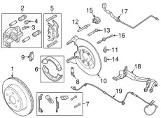 Тормозные колодки дисковые FORD BU2Z2V200C