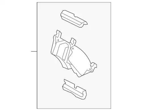 Тормозные колодки дисковые FORD FU2Z-2V200-E