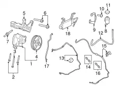 PUMP ASY - POWER STEERING CK4Z3A674C FORD