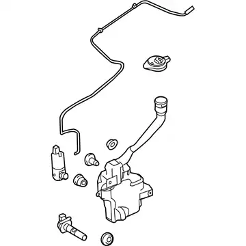RESERVOIR - WINDSHIELD WASHER DA5Z17618D FORD