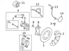 ROTOR ASY - BRAKE LK4Z-2C026-A FORD