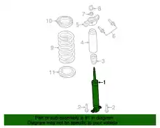 АМОРТИЗАТОР ПОДВЕСКИ FR3Z-18125-AG FORD