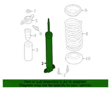 SHOCK ABSORBER ASY EG9Z-18125-L FORD