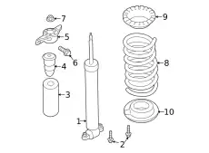 SHOCK ABSORBER ASY EG9Z-18125-L FORD