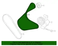 V-BELT CV6Z-8620-E FORD