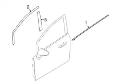 WEATHERSTRIP ASY - DOOR WINDOW AE8Z-5421453-B FORD