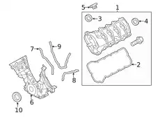 Сальник коленвала передний KR3Z6700A FORD