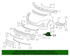 42740452 ОБЛИЦОВКА ПРОТИВОТУМАННОЙ ФАРЫ GM