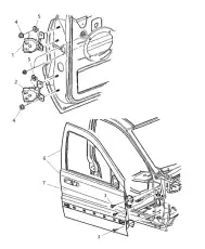 ДВЕРЬ ПЕРЕДНЯЯ 55394352AD CHRYSLER