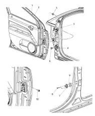 Дверь передняя 68079386AA CHRYSLER