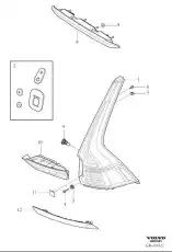 LAMP BODY 31656670 VOLVO