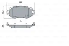 Тормозные колодки дисковые BOSCH 0 986 424 386