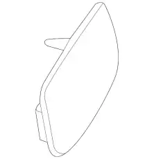 Стекло зеркала 4643748 SAAB