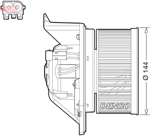 Вентилятор отопителя DENSO DEA05005