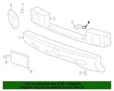 PLUG,FRT FASCIA HOLE 15176944 HUMMER