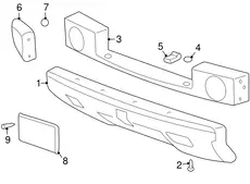 PLUG,FRT FASCIA HOLE 15176944 HUMMER