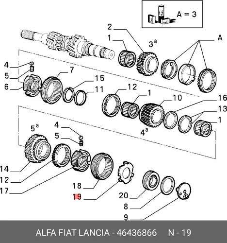 УПЛОТНИТЕЛЬНАЯ ШАЙБА 46436866 ALFA ROMEO
