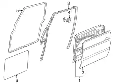 ПЕРЕД. И ЗАДН. УПЛОТНИТЕЛЬ ДВЕРИ CFE500440 LAND ROVER