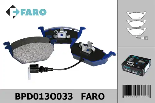Тормозные колодки дисковые FARO BPD013O033