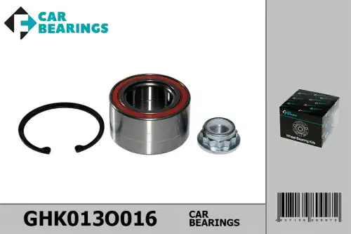 GHK013O016 ПОДШИПНИК СТУПИЦЫ CAR BEARINGS
