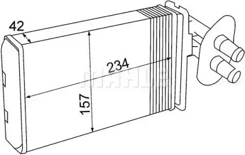 Радиатор печки KNECHT AH69000S