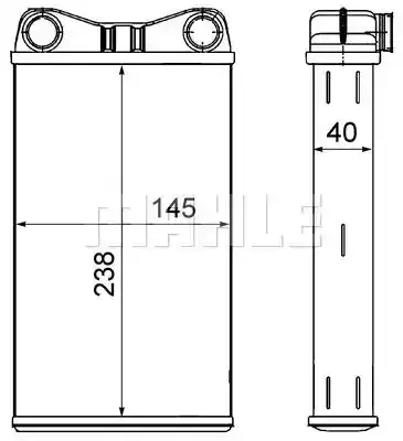 Радиатор печки KNECHT AH7000S