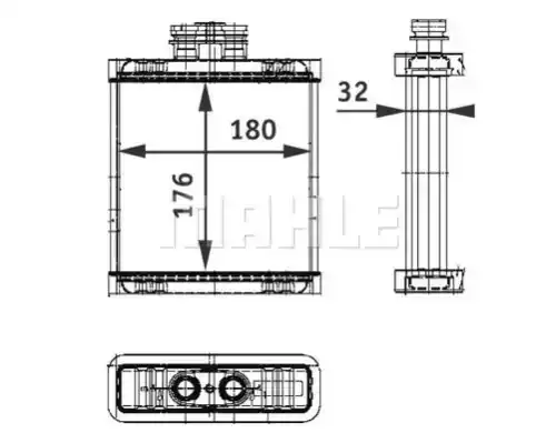 Радиатор печки KNECHT AH75000P