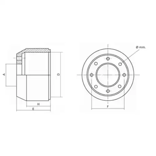 Тормозной барабан TECHNO BRAKE 932607
