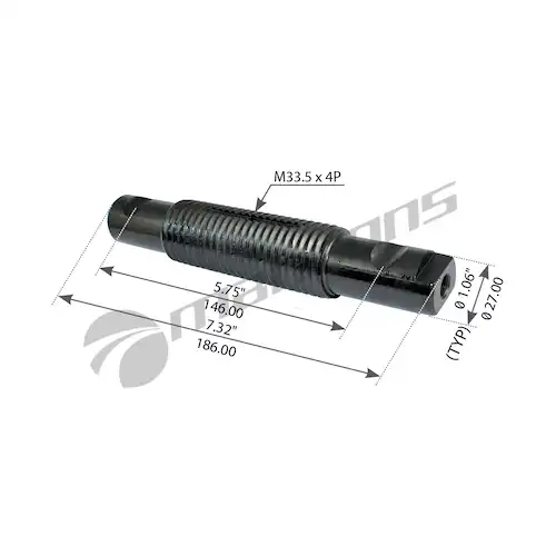 Палец рессоры KW T2000 передней 540040 MANSONS