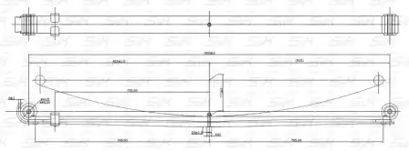 Рессора подвески S&K SK295003001