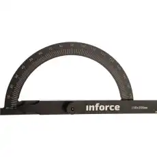Транспортир с линейкой 200 мм Inforce 06-11-64