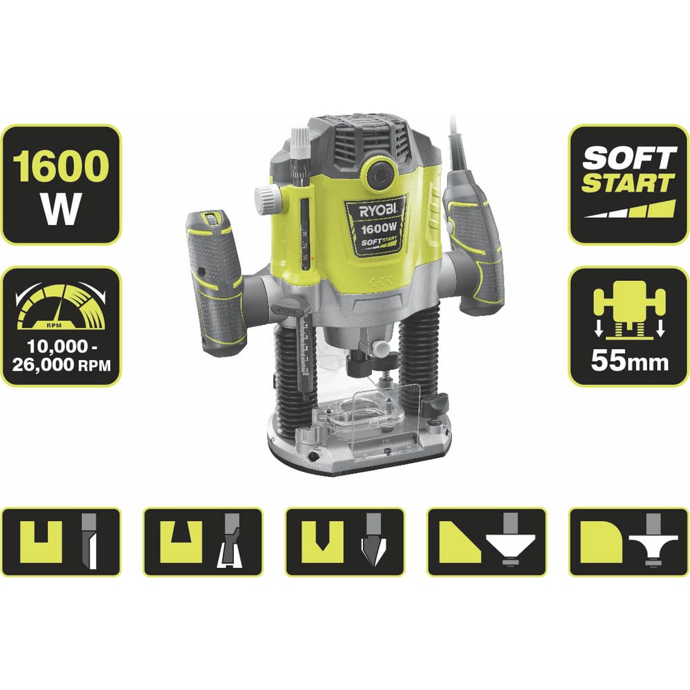 5133004796 Ryobi Фрезер RRT1600-K 5133004796