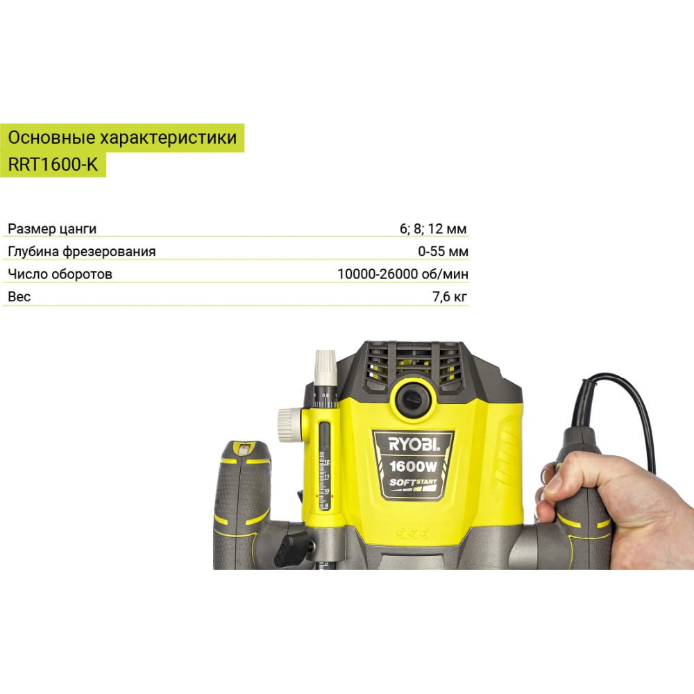 5133004796 Ryobi Фрезер RRT1600-K 5133004796