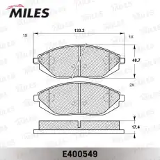 Тормозные колодки дисковые MILES 'E400549