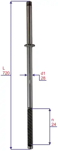 HVZ0057 Шток рулевой рейки MOTORHERZ