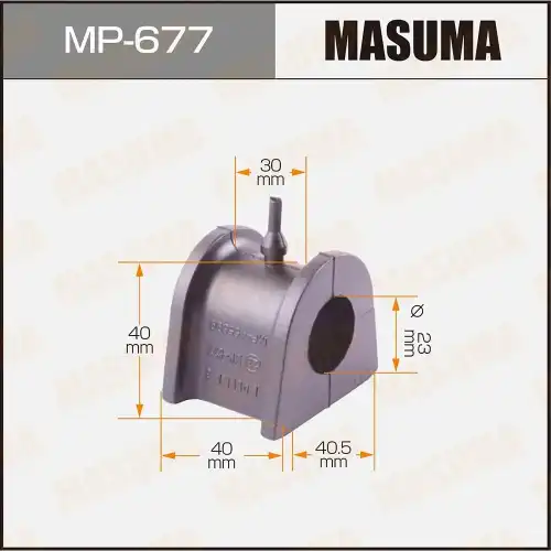 ВТУЛКА СТАБИЛИЗАТОРА К-Т 2ШТ. MR455699 MASUMA