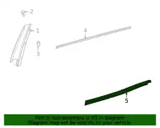 Уплотнитель двери MB 2477357200