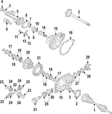 YOKE,FRT DIFF DRV P/GR 22876134 GMC