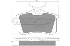 Тормозные колодки дисковые TOMEX TX 10-781
